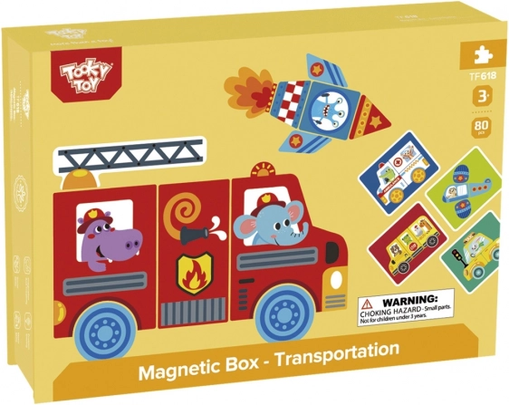 Tooky Toy Magnetická Montessori Skrinka s 80 Dielikmi