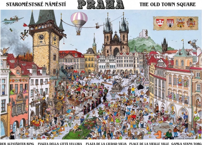 Puzzle Staroměstské námestie 1000 Dielikov