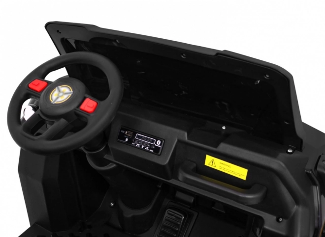 Auto Farmár Kamión pro 2 deti Čierny + pohon 4x4 + Diaľkové Ovládanie + Vyklápač + Audio LED