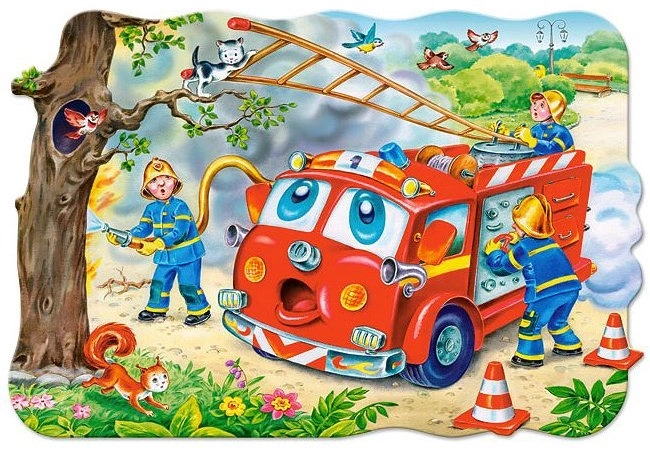 Castorland puzzle hasiči maxi 20 dielikov