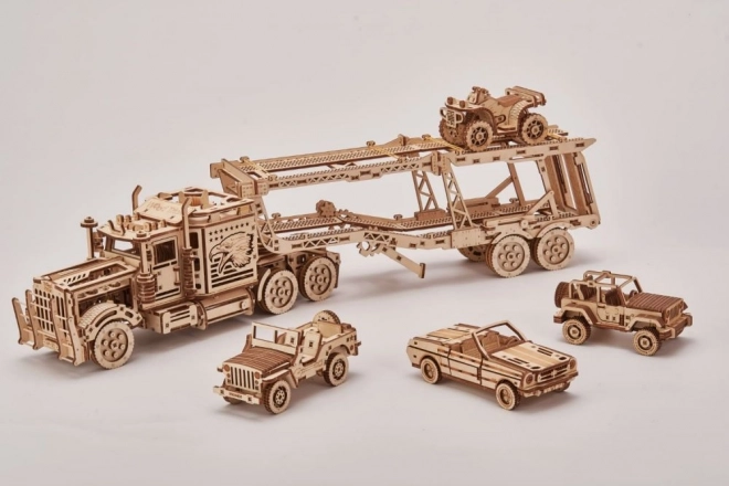 Drevené puzzle 3D Jeep