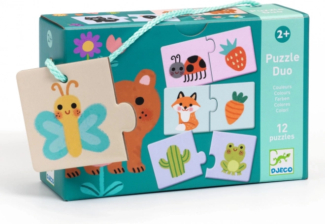 Djeco Eduludo Puzzle Duo - Farby