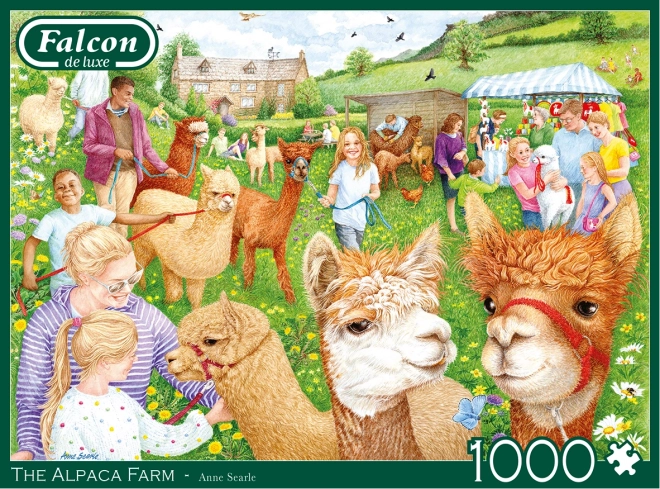 Falcon puzzle farma s alpaky 1000 dielikov