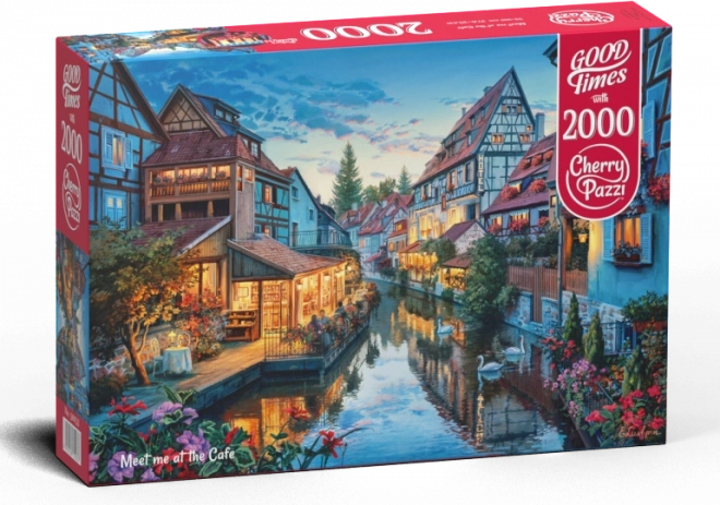 Cherry Pazzi puzzle Stretnutie v kaviarni 2000 dielikov