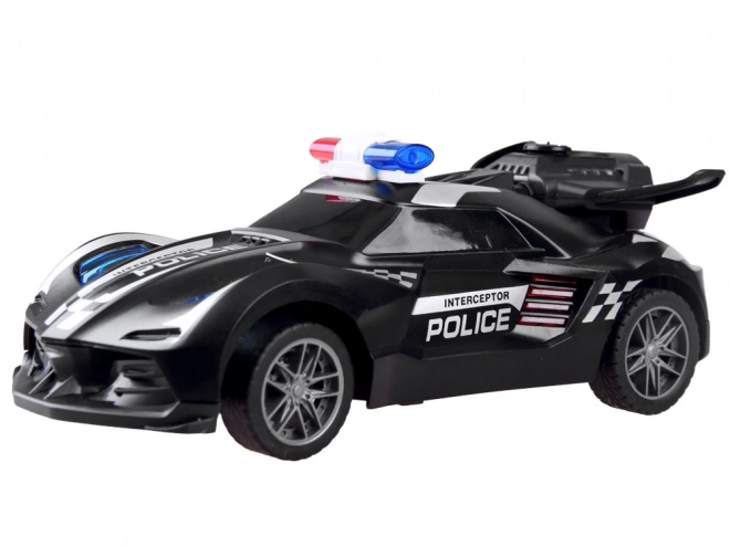 Zábavné policajné auto na diaľkové ovládanie s dymom a svetlom