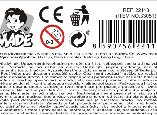 Detský luk so šípmi