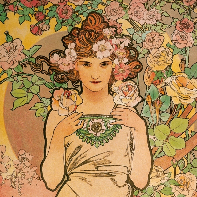 Poznámkový kalendár Alfons Mucha 2026