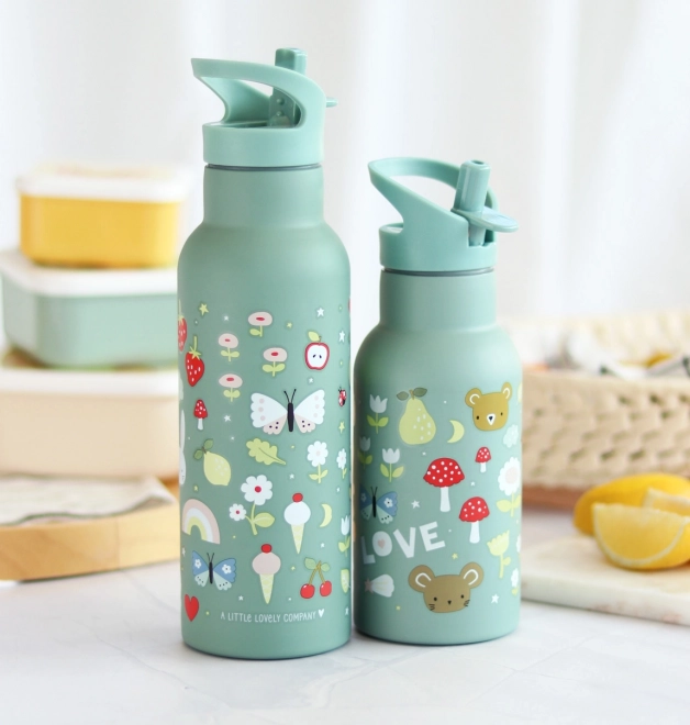 A Little Lovely Company Nerezová fľaša na pitie 500 ml – Joy