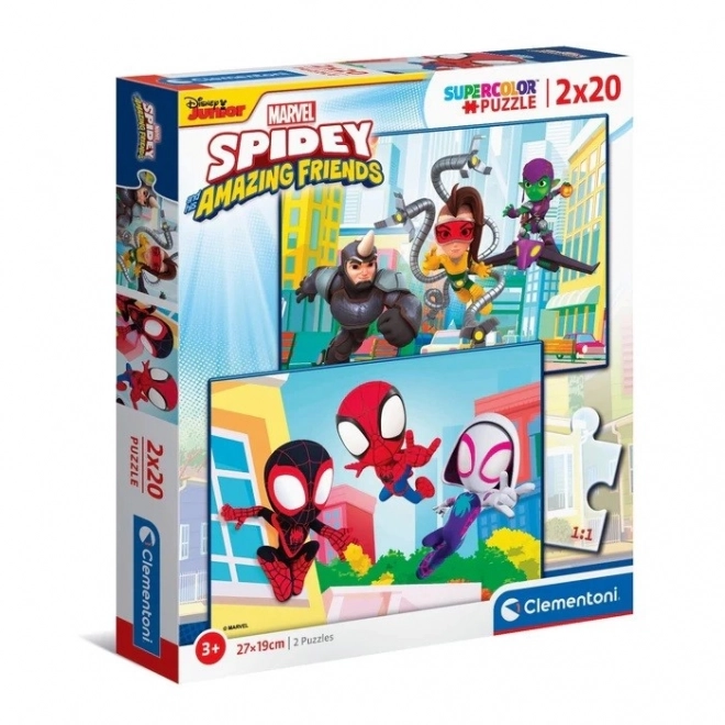 Puzzle Spidey a jeho úžasné kamaráti 2x20 dielikov