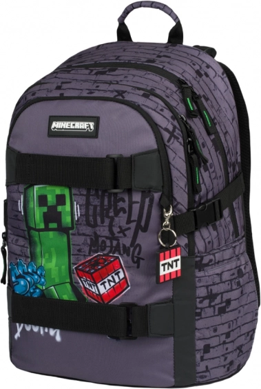 školský batoh Baagl Skate Minecraft TNT