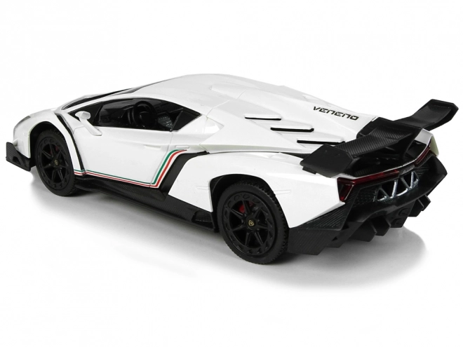 Diaľkovo ovládané športové auto Lamborghini Veneno biele