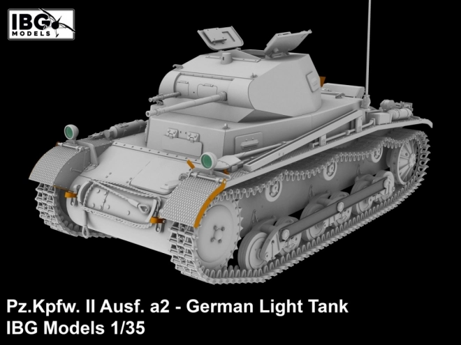 Plastikový model nemeckého ľahkého tanku Pz.Kpfw II Ausf. a2 1/35