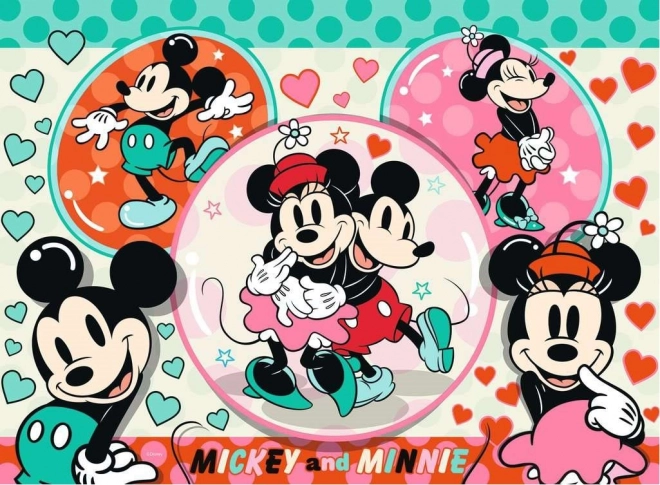 Ravensburger puzzle Mickey a Minnie: Vysnený pár XXL