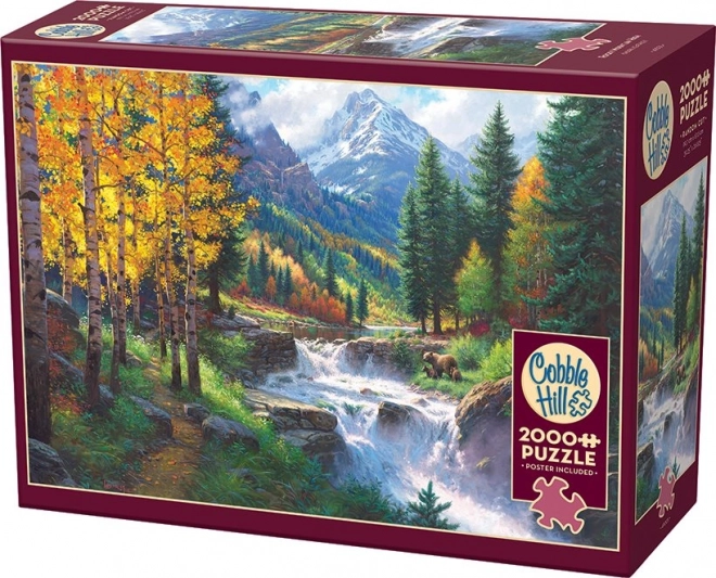 Puzzle Vznešená hora Rocky Mountain 2000 dielikov