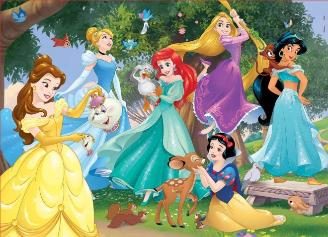 Drevené puzzle Disney princezné 100 dielikov