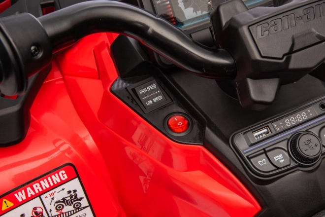Elektrická detská štvorkolka Can-Am Outlander červená