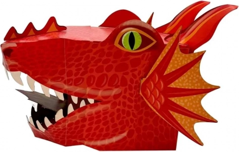 Fiesta Crafts kreatívna maska Červený drak