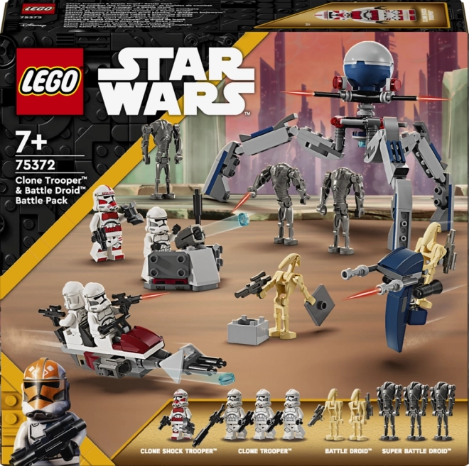 Bojový set LEGO Star Wars s klonovými vojakmi a bojovými droidmi