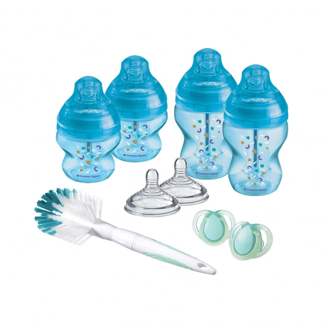 Set dojčenských fliaš advanced ANTI-COLIC, zmiešané veľkosti, Modrá