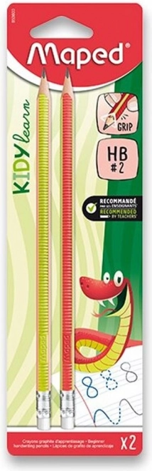 Sada grafitových ceruziek Kidy Learn Grip 2ks tvrdosť HB