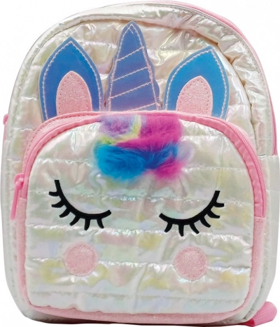 Batoh Puffy Unicorn biely