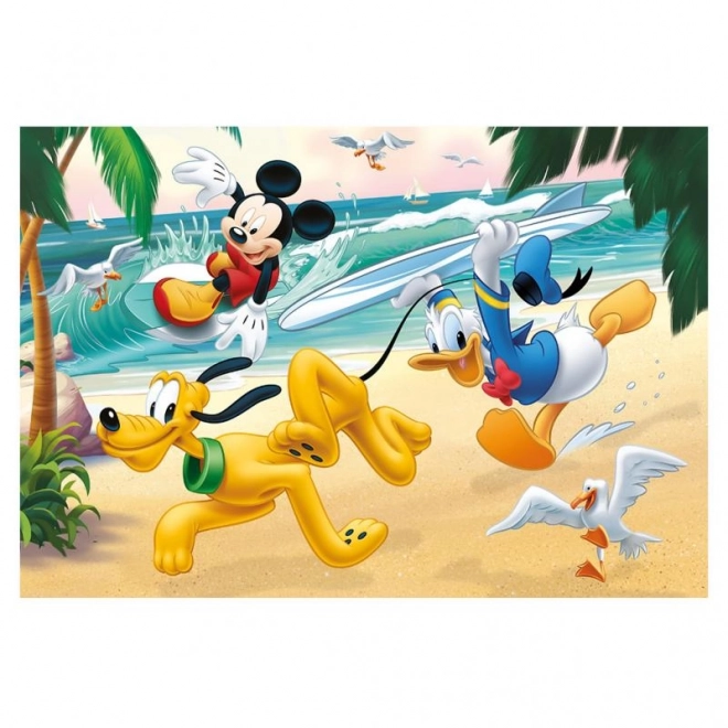 Detské puzzle Mickey športuje 2x77 dielikov