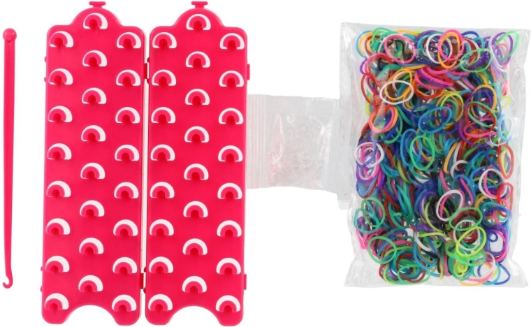 600 farebných silikónových gumičiek