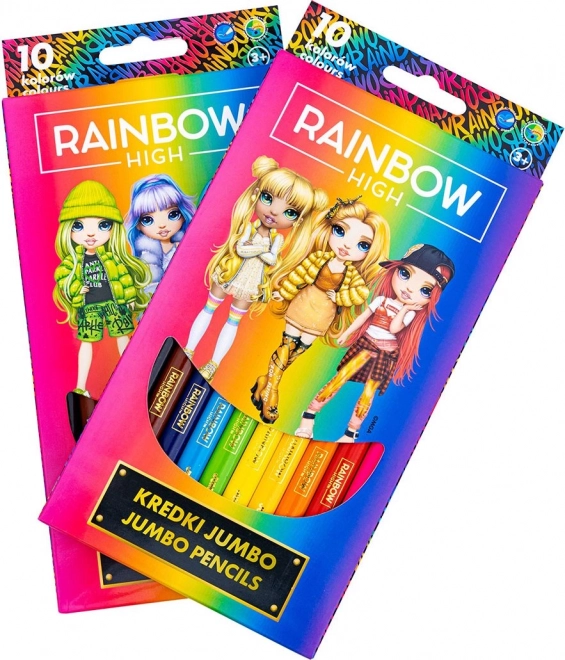 Pastelky Rainbow High Jumbo 10ks