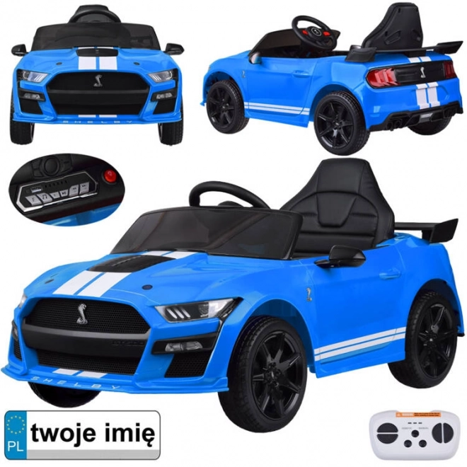 Auto na batériu Ford Mustang Shelby pre deti – Modrá