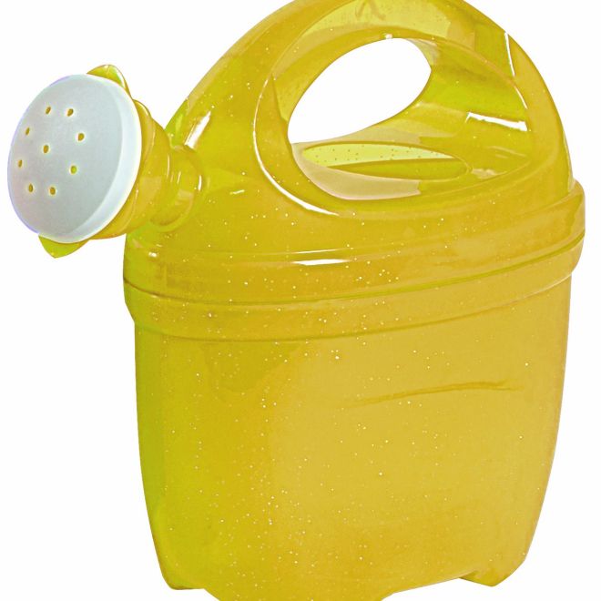 Androni Priehľadný džbán na vodu s trblietkami 1 l - žltý