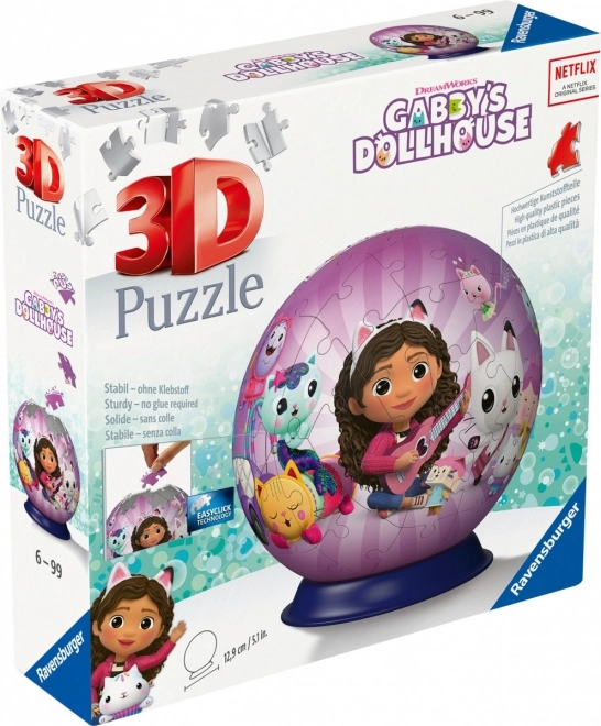 3D puzzleball Gabikin čarovný domček 72 dielikov RAVENSBURGER