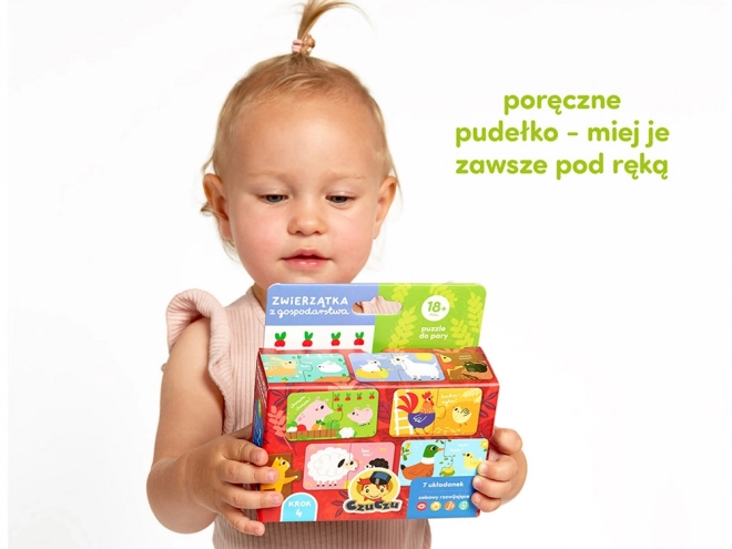 Párovacie puzzle - Zvieratá z farmy
