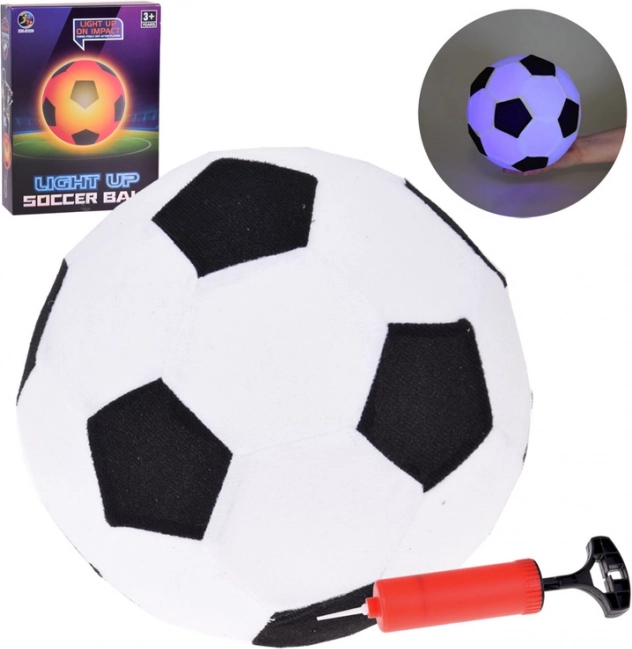 Svietiaca gumená lopta na futbal mäkká