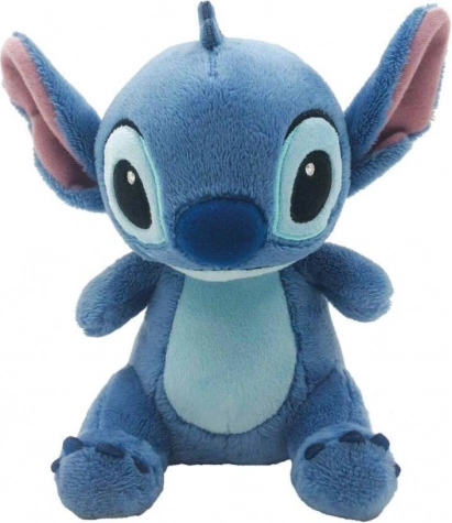 Stitch sediaca plyšová hračka modrá 18cm
