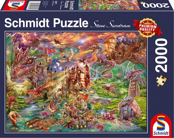 SCHMIDT puzzle Dračí poklad 2000 dielikov