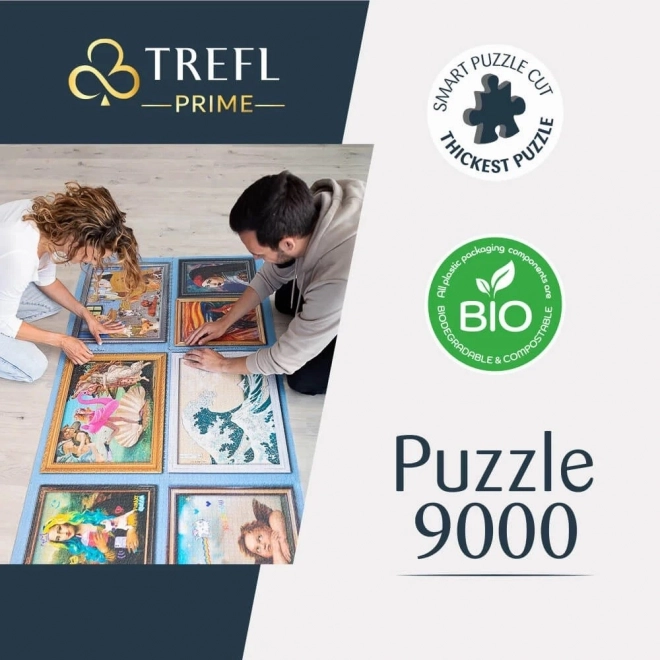 Puzzle TREFL Harry Potter: Bradavické koleje 9000 dielikov