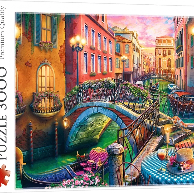 Puzzle Večer v Benátkach 3000 dielikov