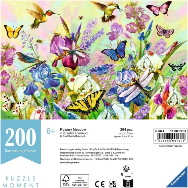 Ravensburger Puzzle Moment: Rozkvitnutá lúka 200 dielikov