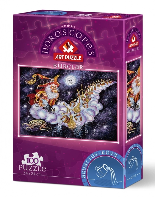 Puzzle Znamenie zverokruhu: Vodnár - 100 dielikov