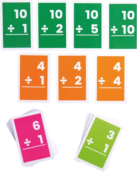 Bigjigs Toys kartičky na delenie 1–10