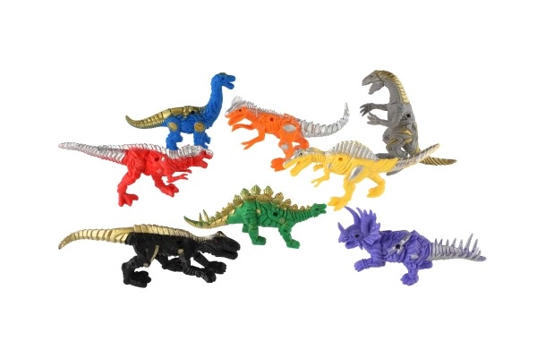 Farebná sada 8 dinosaurov pre nápaditú hru