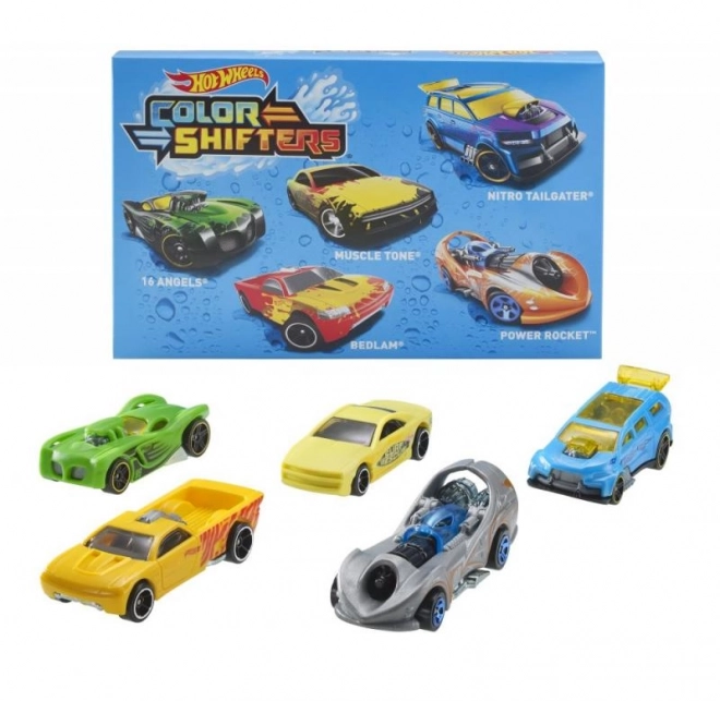 HotWheels 5 ks anglických farebných posúvačov rôznych typov