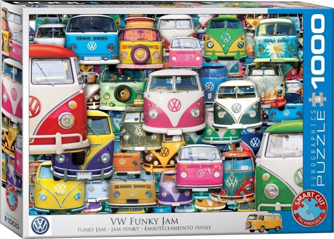 Euographics Puzzle Volkswagen Bus: Funky Jam 1000 Dielikov