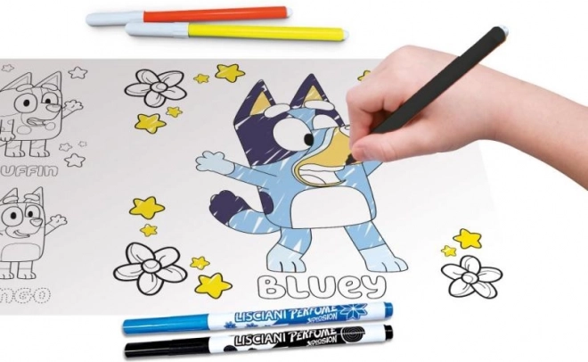 BLUEY svetelný kresliaci stôl A4 so šablónami
