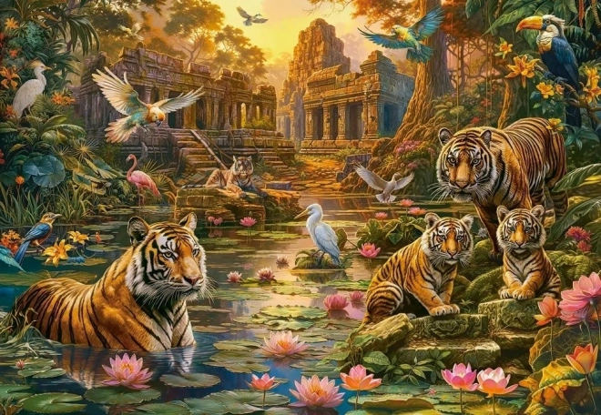 Puzzle 1000 dielikov Tigers Paradise