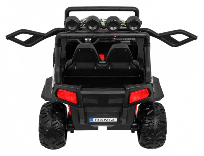Detské terénne vozidlo Grand Buggy 4x4 s maskovaním, LED osvetlením a rádiom MP3