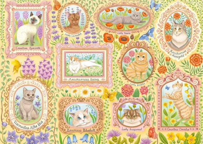 Puzzle Aristokratické mačky 1000 dielikov