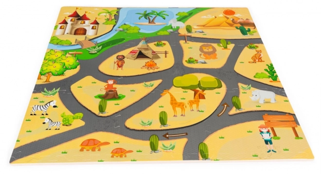 Vzdelávacia penová podložka Safari puzzle