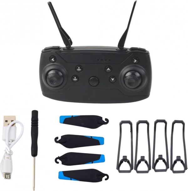 Dron s kamerou LU800 LED svetlá modrý