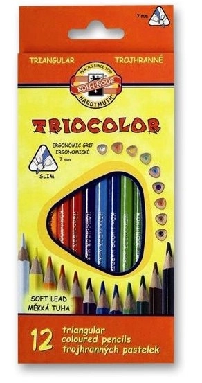 Trojhranné pastelky Triocolor 18 ks